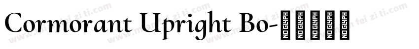 Cormorant Upright Bo字体转换